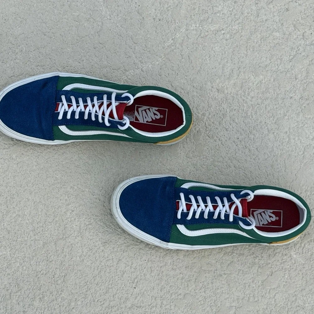 Vans‎ Old Skool Yacht Club Skate Suede Shoe UNISEX Color Block Men 10 Women 11.5